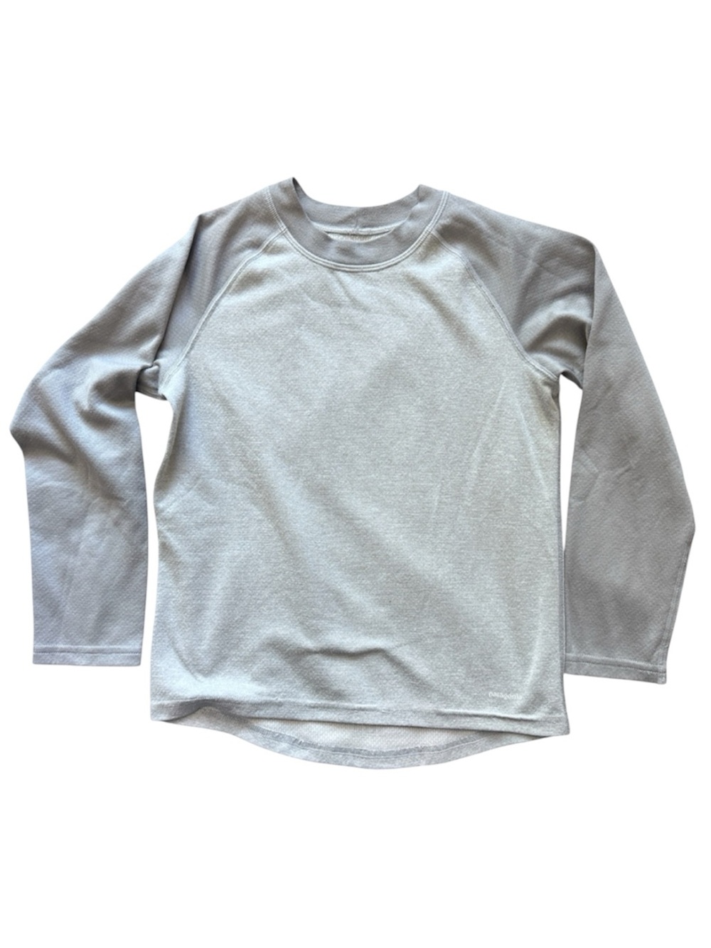Patagonia Kid’s Capilene Midweight Crew Base Layer Top Grey Size 10 Medium